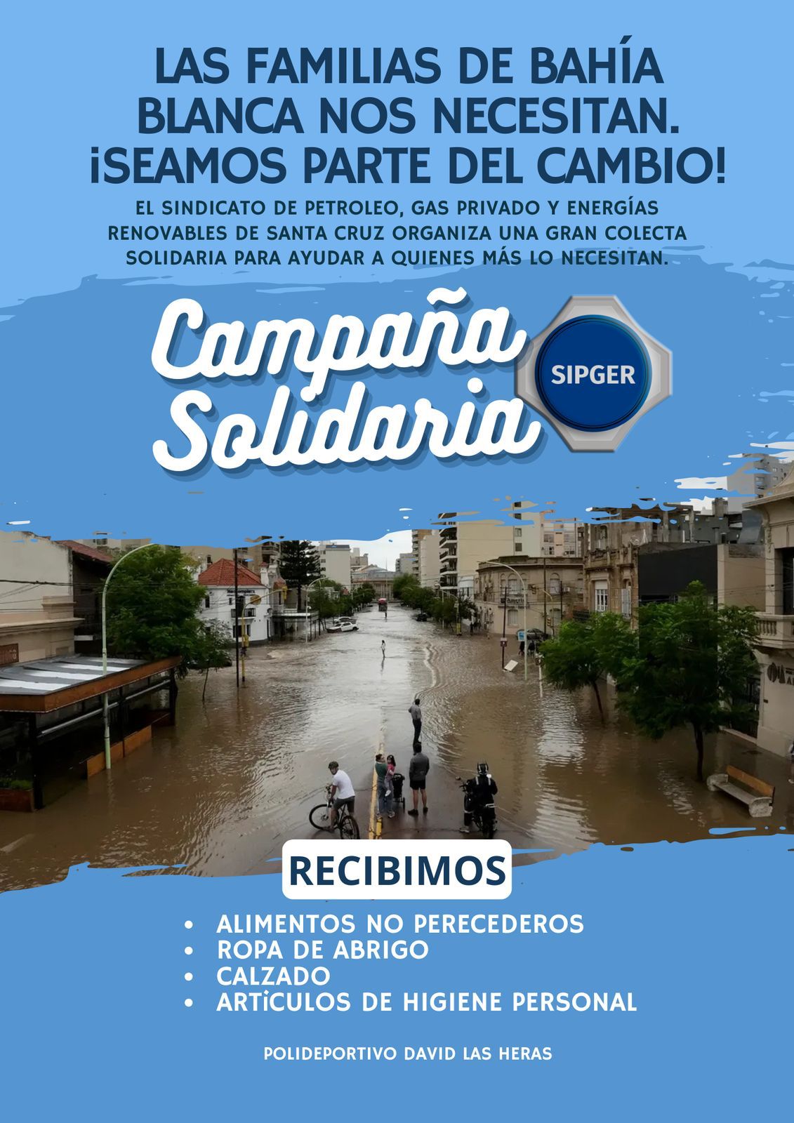 Solidaridad de SIPGER y Mutual de Petroleros con Bahía Blanca